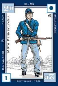 Dixie Civil War Card Game Union Cards