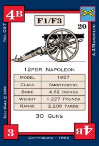 Dixie Civil War Card Game Union Cards